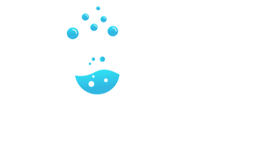 Mom's LaundryMat logo in white